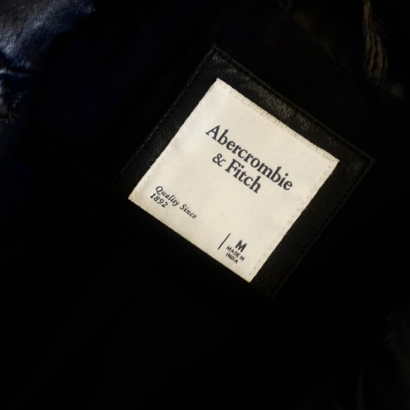 Abercrombie & Fitch Vegan Leather Moto Jacket - Picture 3 of 13